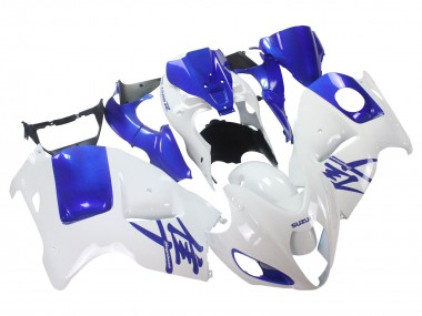 1996-2007 White Blue Hayabusa Suzuki GSXR 1300 Hayabusa Motorcycle Fairings Australia