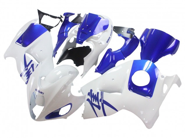 1996-2007 White Blue Hayabusa Suzuki GSXR 1300 Hayabusa Motorcycle Fairings Australia