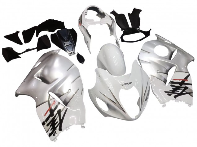 1996-2007 White Silver Hayabusa Suzuki GSXR 1300 Hayabusa Motorcycle Fairings Australia