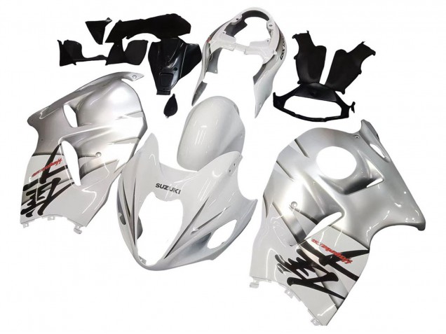 1996-2007 White Silver Hayabusa Suzuki GSXR 1300 Hayabusa Motorcycle Fairings Australia