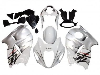 1996-2007 White Silver Hayabusa Suzuki GSXR 1300 Hayabusa Motorcycle Fairings Australia