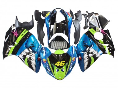 2008-2020 Blue Green Black Shark 46 Suzuki GSXR 1300 Hayabusa Motorcycle Fairings Australia