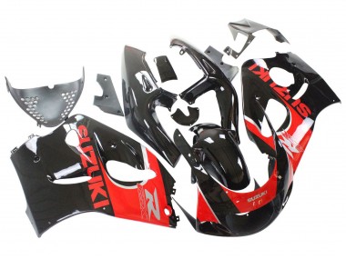 1996-2000 Black Red Suzuki GSXR 600 / GSXR 750 Motorcycle Fairings Australia