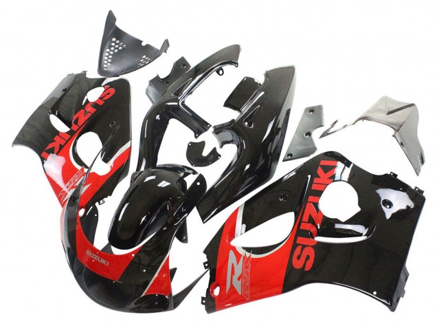 1996-2000 Black Red Suzuki GSXR 600 / GSXR 750 Motorcycle Fairings Australia