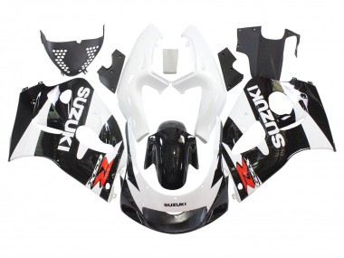 1996-2000 Black White Suzuki GSXR 600 / GSXR 750 Motorcycle Fairings Australia