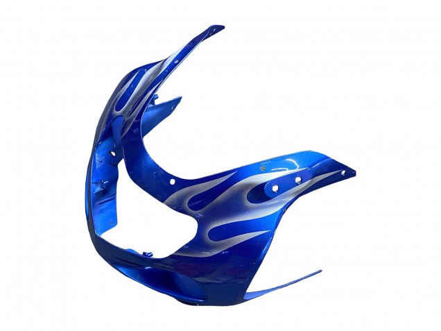 2001-2003 Blue with White Flame Suzuki GSXR 600 / GSXR 750 Motorcycle Fairings Australia