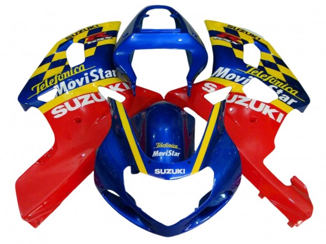 2001-2003 Blue Red Yellow Suzuki GSXR 600 / GSXR 750 Motorcycle Fairings Australia