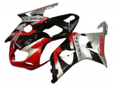 2001-2003 Silver Red Glossy Black Suzuki GSXR 600 / GSXR 750 Motorcycle Fairing Kits Australia