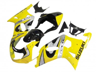 2001-2003 Yellow Silver Glossy Black Suzuki GSXR 600 / GSXR 750 Motorcycle Fairing Kits Australia