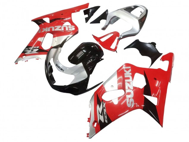 2001-2003 Red White Glossy Black Suzuki GSXR 600 / GSXR 750 Motorcycle Fairing Australia