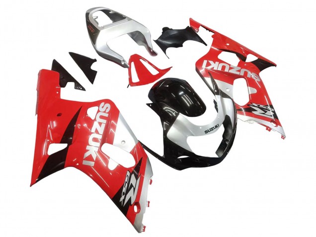 2001-2003 Red White Glossy Black Suzuki GSXR 600 / GSXR 750 Motorcycle Fairing Australia
