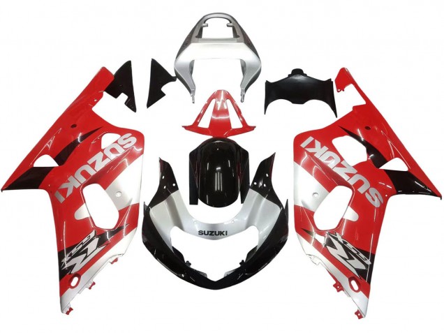 2001-2003 Red White Glossy Black Suzuki GSXR 600 / GSXR 750 Motorcycle Fairing Australia