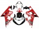 2001-2003 Red White Glossy Black Suzuki GSXR 600 / GSXR 750 Motorcycle Fairing Australia