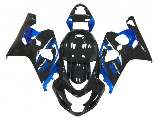 2004-2005 Glossy Black Blue Suzuki GSXR 600 / GSXR 750 Motorcycle Fairings Australia