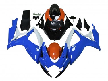 2004-2005 White Blue Orange Black Suzuki GSXR 600 / GSXR 750 Motorcycle Fairings Australia
