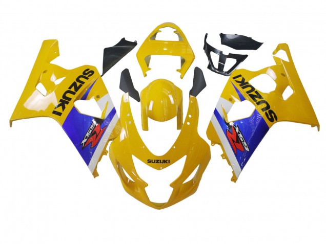 2004-2005 Yellow White Blue Black Suzuki GSXR 600 / GSXR 750 Motorcycle Fairing Australia