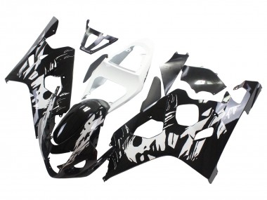 2004-2005 White Black Suzuki GSXR 600 / GSXR 750 Motorcycle Fairing Australia