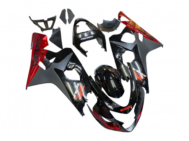 2004-2005 Black Grey Red Suzuki GSXR 600 / GSXR 750 Motorcycle Fairings Australia