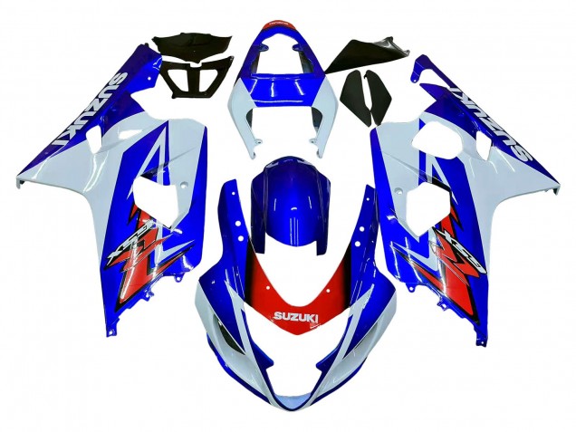 2004-2005 White Blue Red Suzuki GSXR 600 / GSXR 750 Motorcycle Fairing Australia