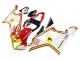 2004-2005 White Red Yellow Michelin Texaon Heron 7 Suzuki GSXR 600 / GSXR 750 Motorcycle Fairings Australia