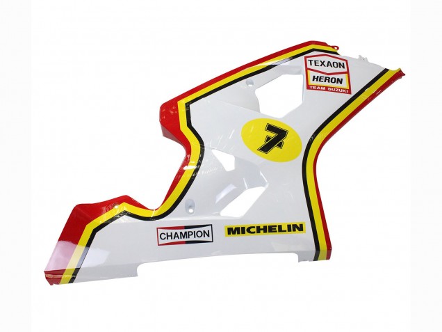 2004-2005 White Red Yellow Michelin Texaon Heron 7 Suzuki GSXR 600 / GSXR 750 Motorcycle Fairings Australia