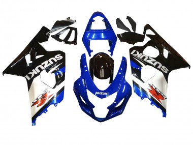 2004-2005 Blue White Black Suzuki GSXR 600 / GSXR 750 Motorcycle Fairings Australia