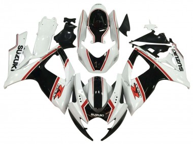 2006-2007 White Black Red Suzuki GSXR 600 / GSXR 750 Motorcycle Fairing Australia