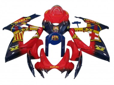 2006-2007 Orange Blue Yellow Suzuki GSXR 600 / GSXR 750 Motorcycle Fairings Australia