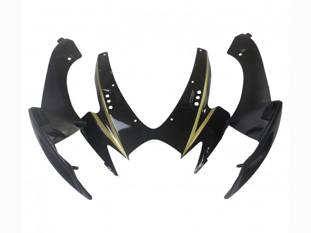 2006-2007 Glossy Black Gold Stripe Suzuki GSXR 600 / GSXR 750 Motorcycle Fairings Australia