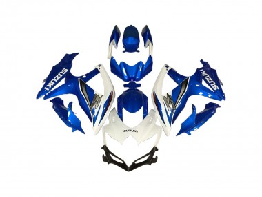2006-2007 White Blue Suzuki GSXR 600 / GSXR 750 Motorcycle Fairings Australia