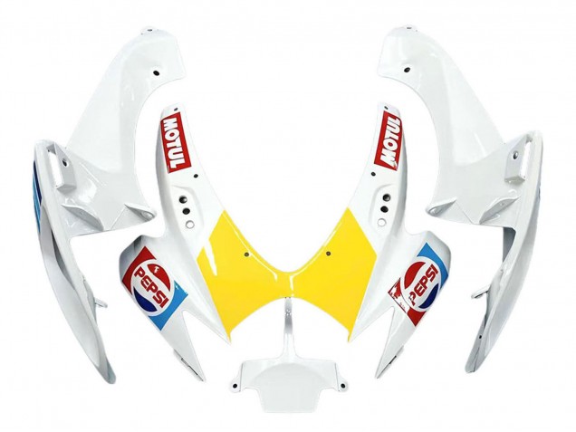 2006-2007 White Red Yellow Motul Suzuki GSXR 600 / GSXR 750 Motorcycle Fairings Australia
