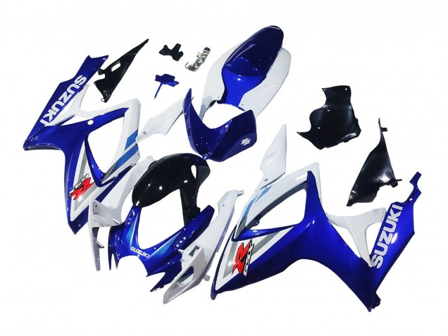 2006-2007 White Blue Glossy Black Red Suzuki GSXR 600 / GSXR 750 Motorcycle Fairings Australia