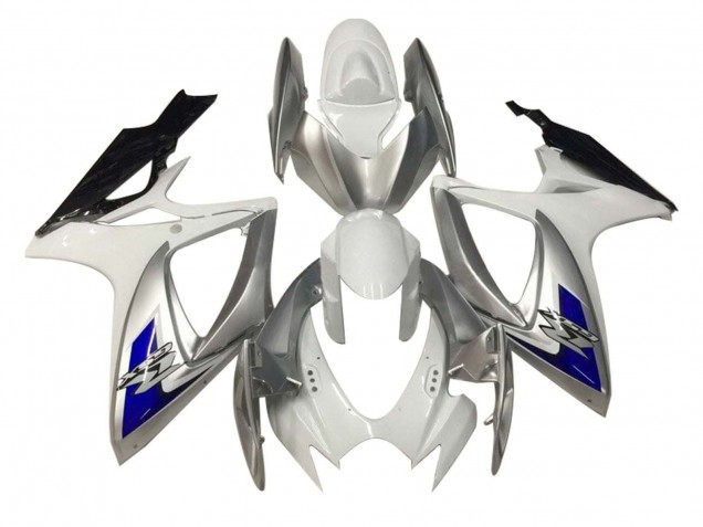 2006-2007 White Silver Blue Black Suzuki GSXR 600 / GSXR 750 Motorcycle Fairings Australia