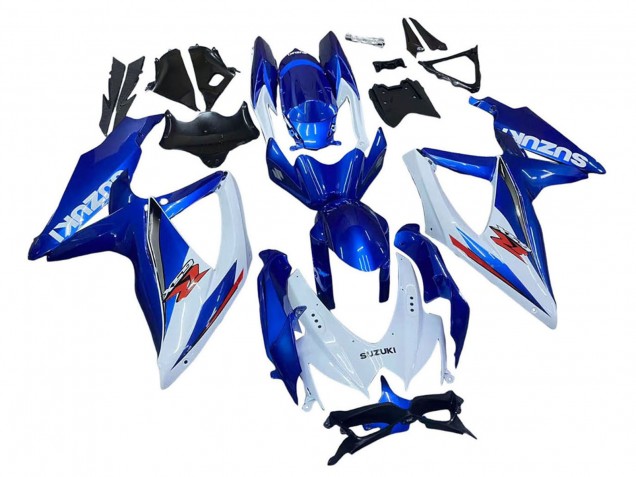2008-2010 Blue White Red Suzuki GSXR 600 / GSXR 750 Motorcycle Fairing Kits Australia
