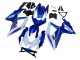 2008-2010 Blue White Red Suzuki GSXR 600 / GSXR 750 Motorcycle Fairing Kits Australia
