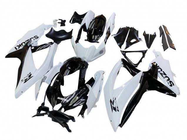 2008-2010 White Black Suzuki GSXR 600 / GSXR 750 Motorcycle Fairing Australia