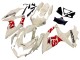 2008-2010 Cream White Red Black Suzuki GSXR 600 / GSXR 750 Motorcycle Fairings Australia