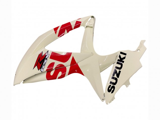 2008-2010 Cream White Red Black Suzuki GSXR 600 / GSXR 750 Motorcycle Fairings Australia