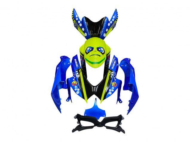 2008-2010 Blue Fluorescent Green Shark Suzuki GSXR 600 / GSXR 750 Motorcycle Fairings Australia