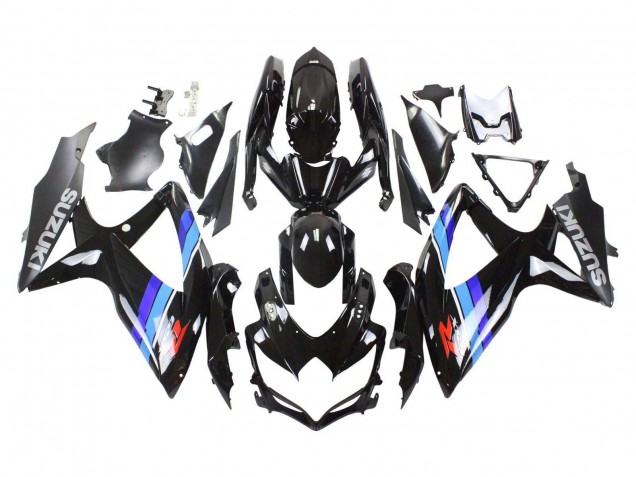 2008-2010 Glossy Black Blue Suzuki GSXR 600 / GSXR 750 Motorcycle Fairings Australia