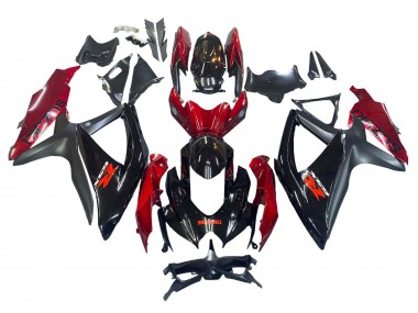 2008-2010 Red Glossy Black Suzuki GSXR 600 / GSXR 750 Motorcycle Fairing Australia