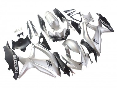 2008-2010 Silver Matte Black Suzuki GSXR 600 / GSXR 750 Motorcycle Fairings Australia