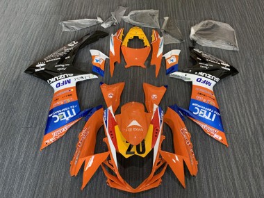 2008-2010 Orange Blue White Black ITEC Suzuki GSXR 600 / GSXR 750 Motorcycle Fairings Australia
