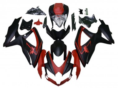 2008-2010 Maroon Red Matte Black Suzuki GSXR 600 / GSXR 750 Motorcycle Fairings Australia