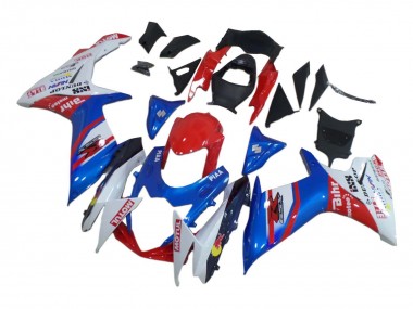 2008-2010 White Red Blue Suzuki GSXR 600 / GSXR 750 Motorcycle Fairings Australia