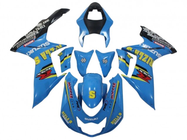 2011-2024 Blue Yellow Black Rizla Suzuki GSXR 600 / GSXR 750 Motorcycle Fairings Australia
