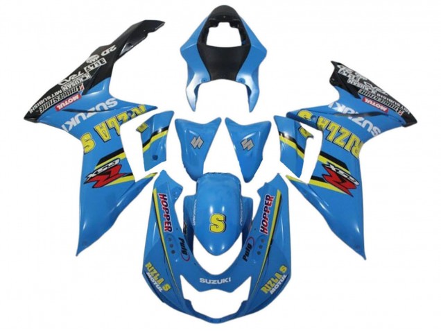 2011-2024 Blue Yellow Black Rizla Suzuki GSXR 600 / GSXR 750 Motorcycle Fairings Australia