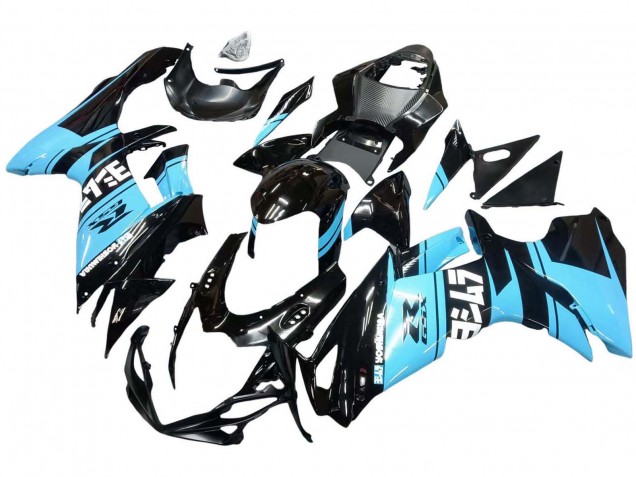 2011-2024 Glossy Black Light Blue Suzuki GSXR 600 / GSXR 750 Motorcycle Fairings Australia