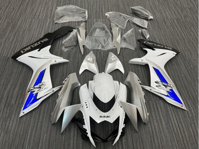 2011-2024 White Silver Blue Black Suzuki GSXR 600 / GSXR 750 Motorcycle Fairings Australia