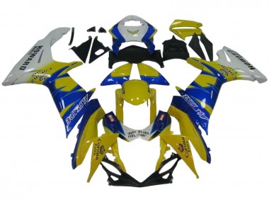 2011-2024 White Yellow Blue Alstare Corona Extra Suzuki GSXR 600 / GSXR 750 Motorcycle Fairings Australia